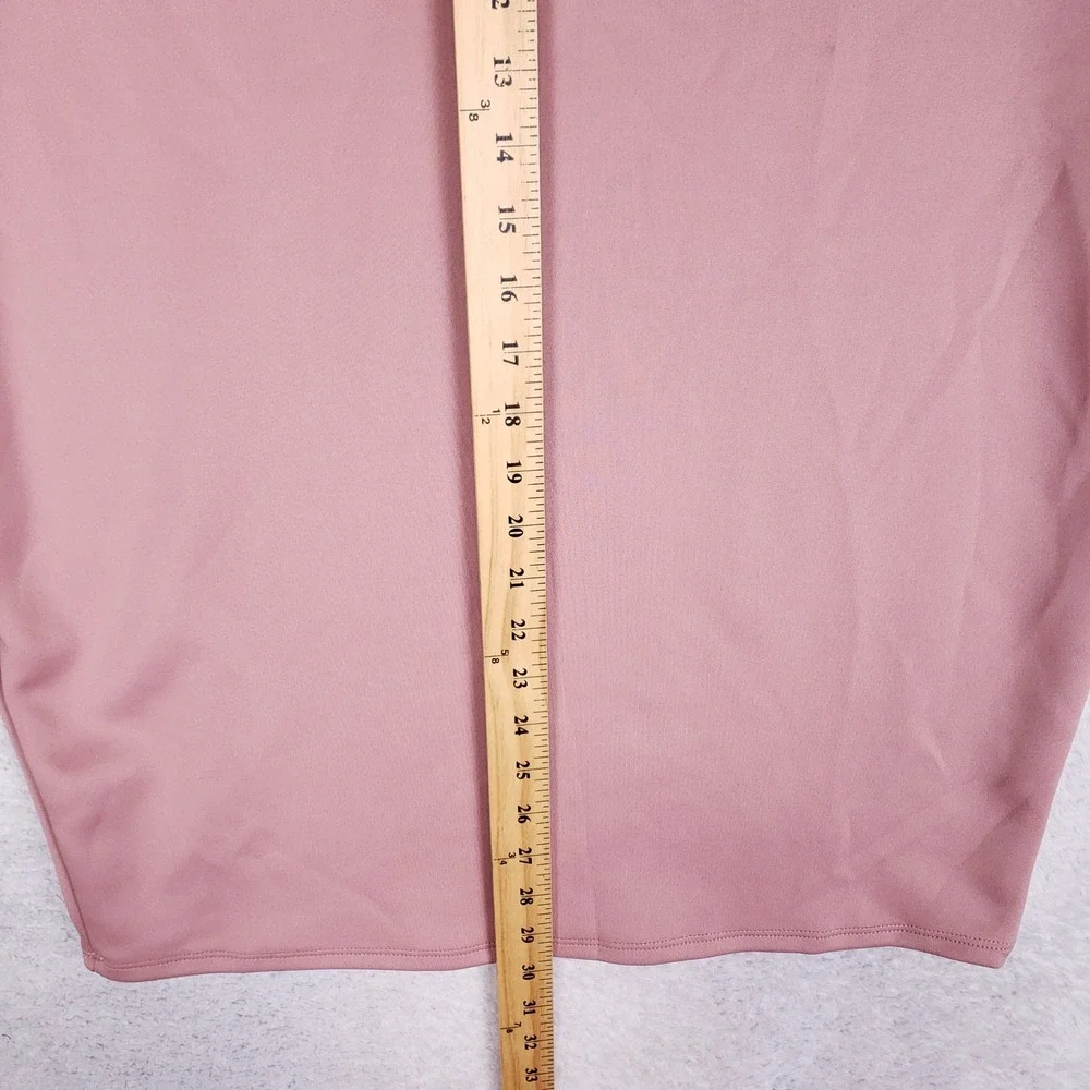 Charlotte Russe‎ Bodycon Dress Womens 1X Off Shoulder Cowl Neck Pink Clubwear
